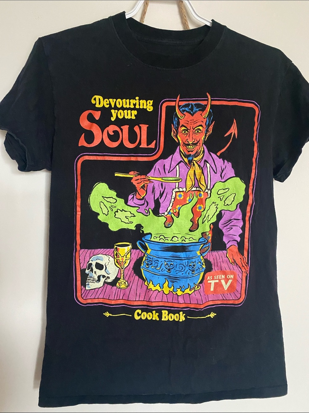 Steven Rhodes Devouring Your Soul Graphic Tee humour Men Clothes